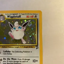 Pokemon 1999 Vintage TCG Wigglytuff Base Set 2 Holo Unlimited Rare Card #19/130 - Image 4