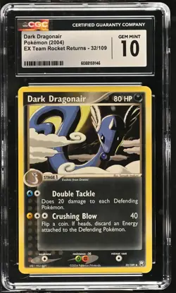 CGC 10 GEM MINT Dark Dragonair 2004 EX Team Rocket Returns 32/109 Pokemon Card - Image 1