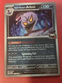 113/182 TEAM ROCKET'S ARBOK REVERSE HOLO DESTINED RIVALS POKEMON CARD - Image 1