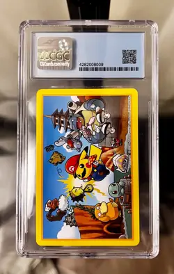 Pokemon Mario Pikachu - King of Spades - Super Rare Card slab ONE OF A KIND! - Image 2