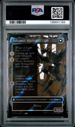 2025 MTG FINAL FANTASY BAHAMUT, WARDEN OF LIGHT/DION, BAHAMUT'S DOMINANT PSA 10 - Image 2