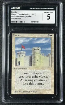 CASTLE CGC 5 1993 MAGIC: THE GATHERING MTG LIMITED EDITION ALPHA 052 - Image 1