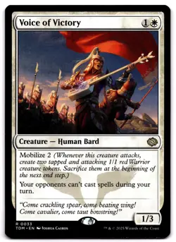 Voice of Victory - 33 TDM: Tarkir: Dragonstorm R Normal NM - Image 1