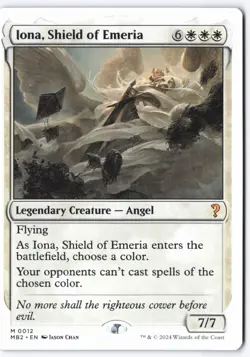 Iona, Shield of Emeria (White Border) M Mystery Booster 2 12 NM - Image 1