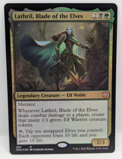 MTG Lathril, Blade of the Elves Commander: Kaldheim Foil NM - Image 1