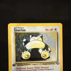 Snorlax Pokemon Card Jungle Set Holo Rare 1st Edition 11/64 - Image 3