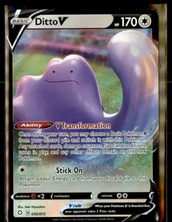 2021 Sword & Shield - Shining Fates Ditto V Basic/Rare Holo V #50 - Image 1