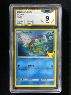 2021 Pokemon English McDonalds Collection Confetti Holo 17/25 Squirtle PGS9 LU57 - Image 1