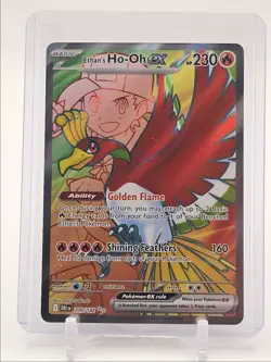 ETHAN'S HO-OH EX 2025 POKEMON DESTINED RIVALS ULTRA RARE 209/182 Q0165 - Image 1