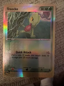 Pokemon TCG Treecko Card 80/97 EX Dragon Reverse Holo, LP Condition - Image 1