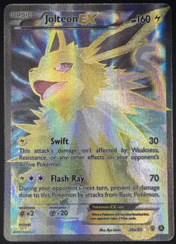 Pokemon TCG Jolteon EX Full Art Generations Holo 28a-83 LP - Image 1