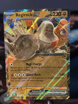 2025 POKEMON DRI EN-DESTINED RIVALS 101 REGIROCK EX NM/M - Image 1