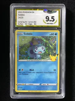 2021 Pokemon English McDonalds Collection Confetti Holo 24/25 Sobble PGS9.5 LU57 - Image 1
