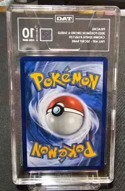 Pikachu Full Art Pokemon Crown Zenith 160/159 Gem mint TAG 10 - Image 2