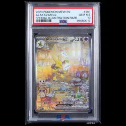 PSA 10 Pokemon 2023 Mew EN Alakazam ex 151 Special Illustration Rare SIR #201 - Image 1