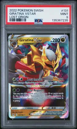 2022 POKEMON SWORD & SHIELD LOST ORIGIN #131 GIRATINA VSTAR PSA 9 - Image 1