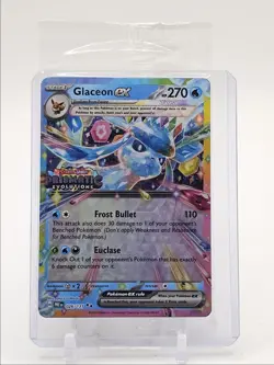 GLACEON EX 2025 POKEMON PRISMATIC EVOLUTIONS SURPRISE BOX STAMP 26/131 Q0165 - Image 1