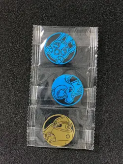2025 Pokemon Glow In The Dark Coins Regirock Blue Yellow Sealed Lot*3 LU57 - Image 1