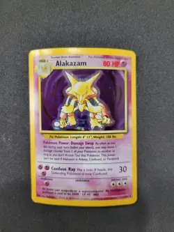 * Damaged / read description* Pokemon Alakazam TCG Base Set Holo Rare - Image 2