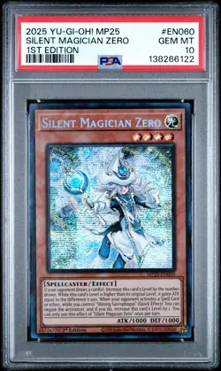 2025 PSA 10 YUGIOH MP25 SECRET RARE SILENT MAGICIAN ZERO 🔮 - Image 1