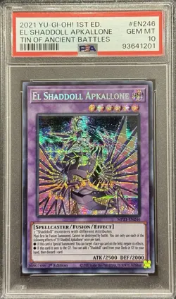 2021 PSA 10 YUGIOH MP21 SECRET RARE EL SHADDOLL APKALLONE 💎 - Image 1