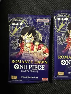 Two Romance Dawn One Piece Packs with Hard Acrylic Cases. Sealed. - Image 3
