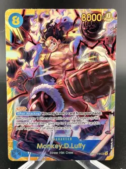 Monkey.D.Luffy OP11-118 Secret Rare A Fist of Divine Speed ONE PIECE TCG - Image 1