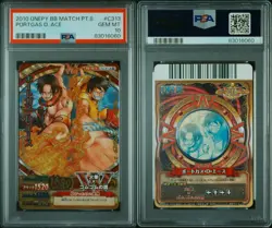 2010 ONE PIECE ONEPY BERRY BERRY MATCH VOL.8 #C313 PORTGAS D. ACE (POP 18) - Image 3