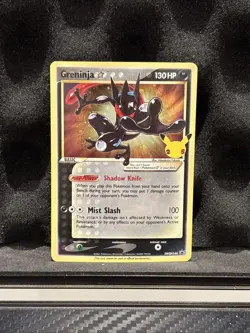 (SWIRL) Greninja Star SWSH144 SWSH Sword & Shield Promo Cards Gold Star Holo VLP - Image 1