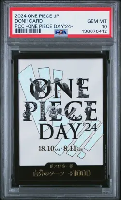2024 ONE PIECE JAPANESE PREMIUM COLLECTION ONE PIECE DAY'24 DON!! CARD PSA 10 - Image 1