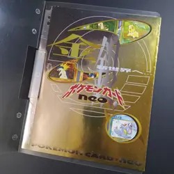 Pokemon TCG Neo Genesis Premium File 1 Complete (9 Card Set) Japanese Vintage - Image 2