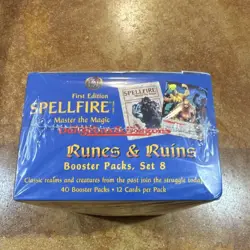 TSR Spellfire Runes & Ruins Set 8 Booster Box 1st Edition 1996 Sealed 480 Cards - Image 3