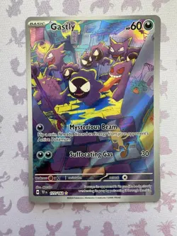 2024 Pokemon TCG Gastly Illustration Rare IR Holo Card 177/162 Temporal Forces - Image 2