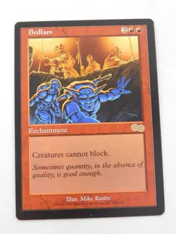 Bedlam Urza's Saga Enchantment Magic the Gathering TCG Trading Card Mtg - Image 1