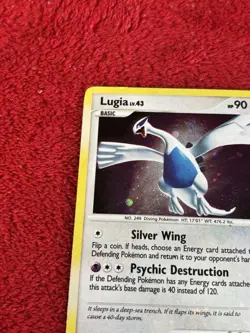 Lugia 14/132 Secret Wonders Holo Pokemon Card Played Holo Bleed ! - Image 2