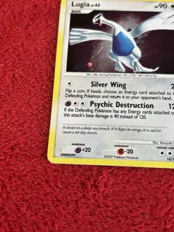 Lugia 14/132 Secret Wonders Holo Pokemon Card Played Holo Bleed ! - Image 4