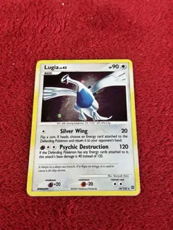 Lugia 14/132 Secret Wonders Holo Pokemon Card Played Holo Bleed ! - Image 5