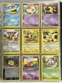 Pokemon Card Collection VTG Binder Rare 1st E-Reader WoTC Jolteon Eevee Raichu - Image 1