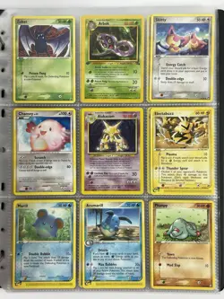 Pokemon Card Collection VTG Binder Holo Rare 1st E-Reader WoTC Alakazam Eevee - Image 1