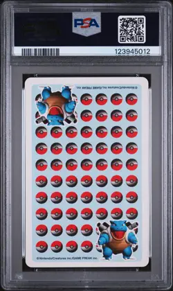 1998 POKEMON STADIUM BLUE VERSION PLAYING CARDS KING OF SPADES BLASTOISE PSA 9 - Image 2