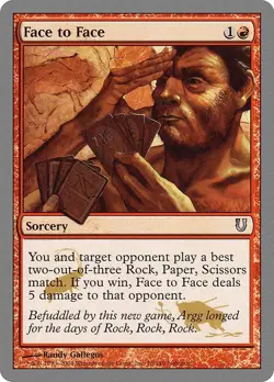 Face to Face 1x MtG Unhinged UNH SP/NM - Image 1