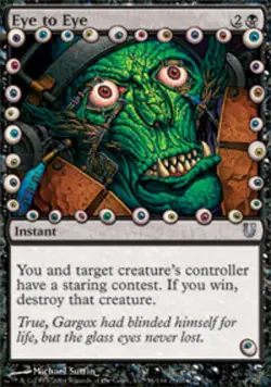 1 x Eye to Eye - Unhinged - Light Play - MTG - Image 1