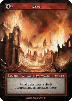 Sorcery: Contested Realm Raze Exceptional Foil NM (GT) - Image 1