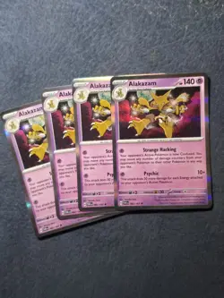 Alakazam Holo 082/167 4x x4 Pokemon Cards 2024 Twilight Masquerade Playset - Image 1