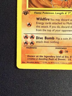Pokemon 1st Edition Fossil - Moltres Non-holo 27/62 - First Edition - Image 5
