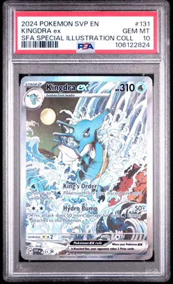 2024 Pokemon SVP En Kingdra Ex SFA Special Illustration Collection #131 PSA 10 - Image 1