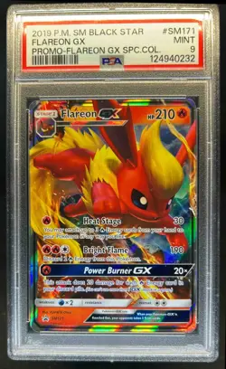 2016-19 Pokemon SM Black Star Promos Flareon #SM171 PSA 9 - Image 1