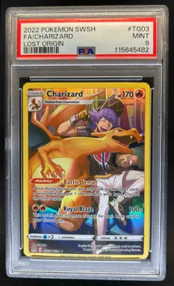 2022 Pokemon SWSH Lost Origin Charizard Trainer Gallery #TG03/TG30 PSA 9 - Image 1