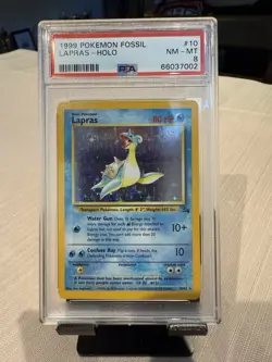 Pokemon Lapras /62 Base Fossil Holo PSA 8 9 10 - Image 1