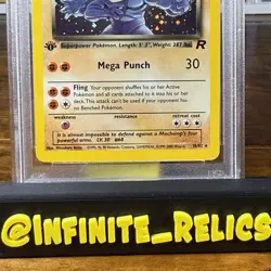 PSA 9 Dark Machamp 1st Edition Holo Pokemon Card Team Rocket 2000 Rare WOTC #10 - Image 4